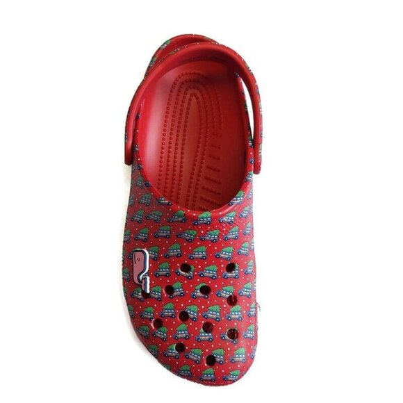 CROCS Classic Vineyard Vines Holiday Clog Sandals Mens Size 9 Womens Size 11 Red - Picture 3 of 8